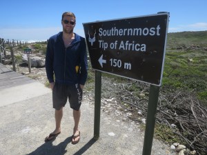 150 metres from the southernmost tip of Africa