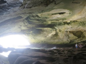 Inside the cave