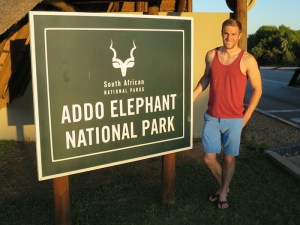 Rich at the Addo Elephant National Park entrance