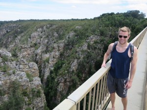Rich at Storms River bridge