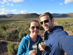 Enjoying the game drive drinks