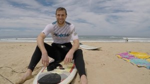 A quick rest on the beach
