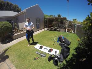 Rich getting ready at the kitehouse