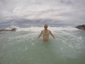 Rich enjoying the Champagne Pools