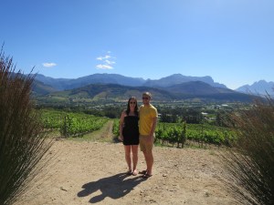 At the vineyard in Franschhoek
