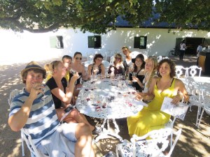 Our lovely wine tasting group