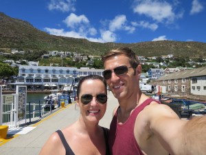 Enjoying the views at the harbour
