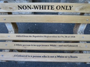 The non-white only bench
