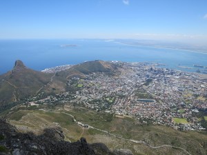 Picturesque views from the top of Table Mountain