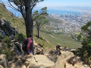 Rich heading back down the trail