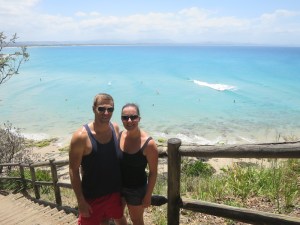 Look at how blue the water is!