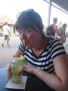 A cheeky cocktail with Becky