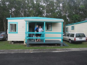 Bec and Tom, lord and lady of the manor/cabin