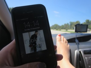 Listening to the Michael Bublé Christmas album on the drive back to Brisbane