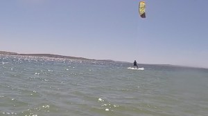 Sonia kitesurfing