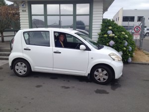 Our hire car for exploring New Zealand