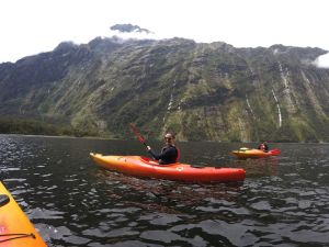 Sonia happy to be kayaking
