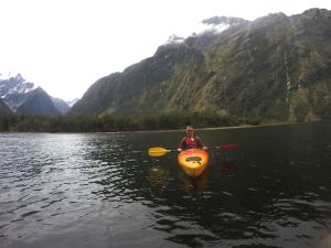 Rich enjoying kayaking