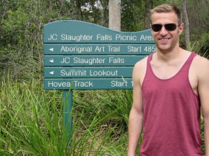 Rich at the start of the walk