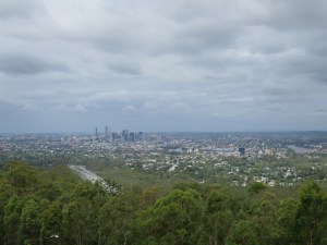 View of Brisbane from Mount Coot-tha lookout