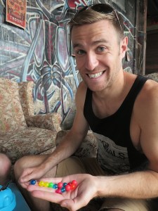 Rich was happy he won the first game