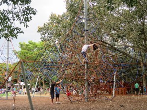Tom and Rich during the race (neck and neck)