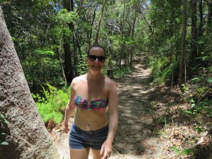 Sonia enjoying the walk