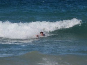 Rich enjoying the waves