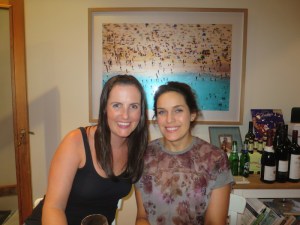 Sonia and Laura at the BBQ