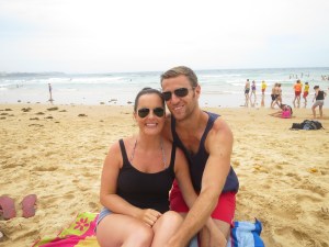 Christmas day afternoon on the beach