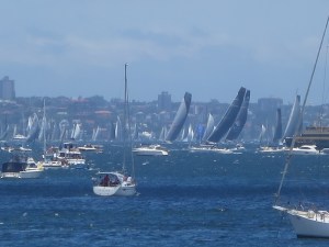Start of the Sydney to Hobart boat race