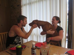 Rich and Shelley with Dash