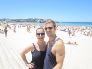 Rich and Sonia at Bondi beach