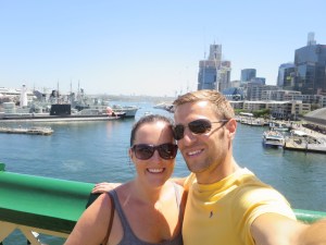 Rich and Sonia selfie at Darling Harbour