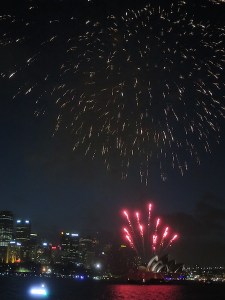 Fireworks around the Opera House
