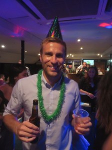 Rich enjoying the drinks aboard the Arafura Pearl