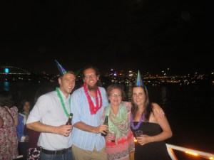 Meeting fellow travellers nearing the end of their round the world trip