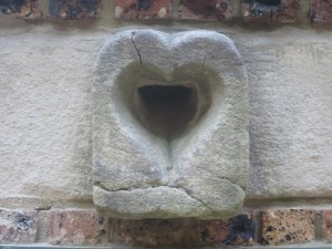 A heart shaped water drain in Kings Cross - I love this!