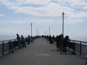 New Brighton pier was a popular fishing spot