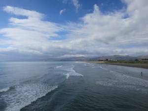 View of Christchurch coastline