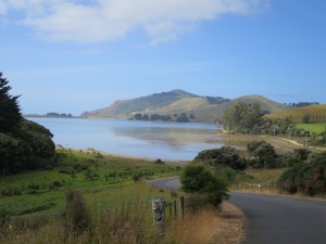 Lovely views on our drive to the Otago peninsula