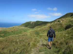 Rich walking to lovers leap