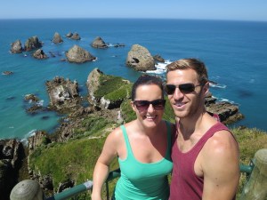Rich and Sonia at Nugget Point