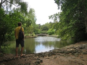 Rich overlooking the lake