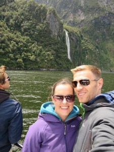 Sonia and Rich with Stirling Falls in the background
