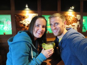 Cocktail time drinking 'dirty little kiwis'