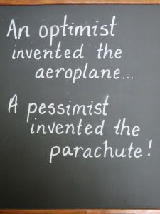 An interesting quote at the flight training centre!