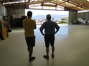 Rich's plane coming to pick him up