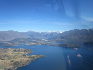 Great views of Lake Wanaka from high in the sky