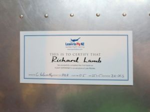 Rich's certification of training